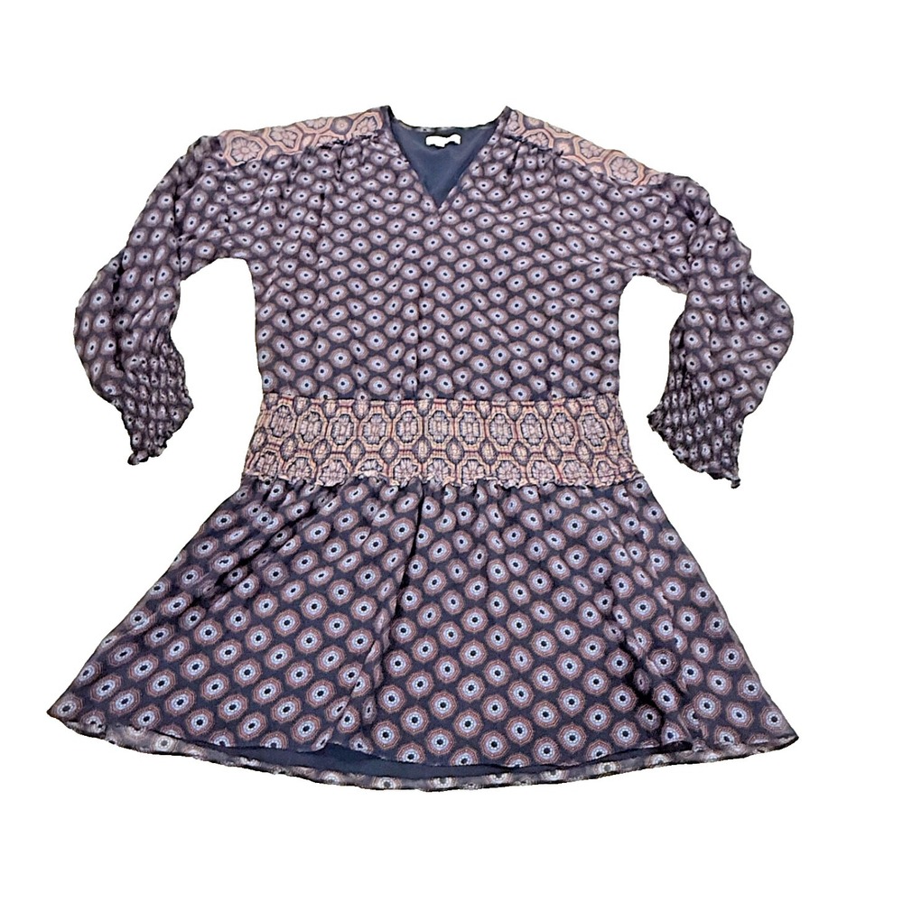 RAMY BROOK New York - Long Sleeve Boho‎ Gypsy Blouson Mini Dress ~ Size Small